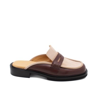 CHICAGO DK BROWN-BEIGE MULE