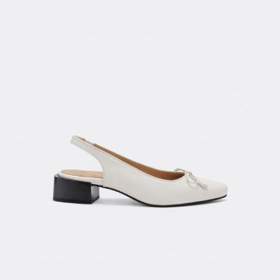 Comporta Off White Sling Backs