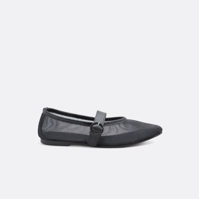Creta Black Ballet Flats