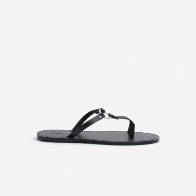 Saint-Tropez Black Slippers